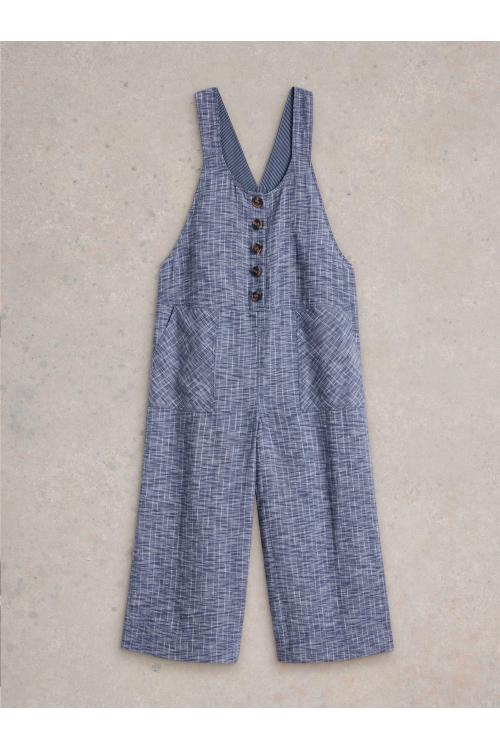 White Stuff Viola Linen Dungaree in CHAMB BLUE Art. WS442782