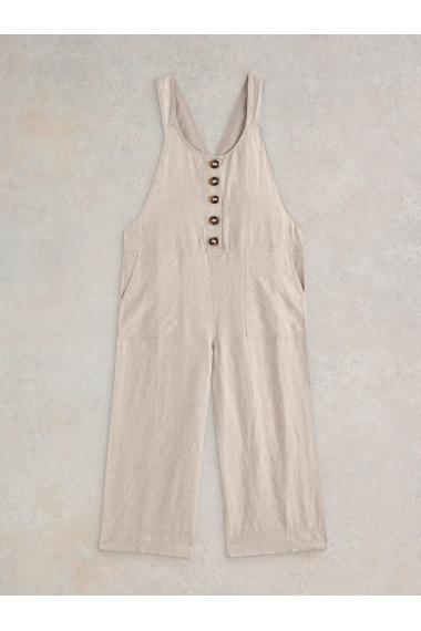 White Stuff Viola Linen Dungaree in LGT NAT Art. WS442782