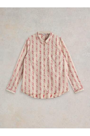 White Stuff Sophie Organic Cotton Shirt in PINK MLT Art. WS442783