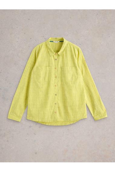 White Stuff Sophie Organic Cotton Shirt in YELLOW MLT Art. WS442783