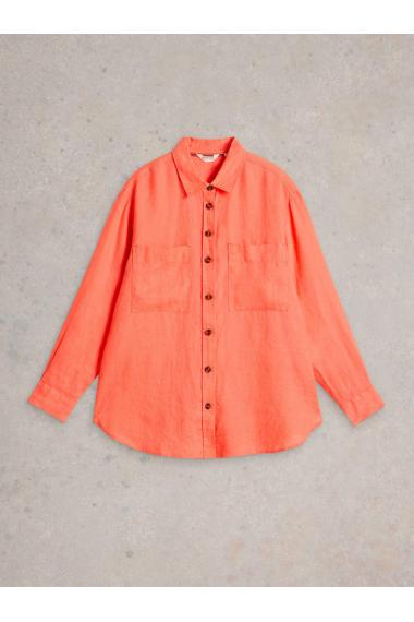 White Stuff Lydia Linen Shirt in BRT ORANGE Art. WS442787