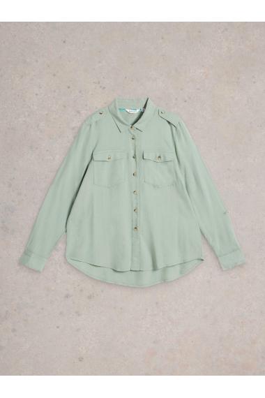 White Stuff Misha Utility Shirt in LGT GREEN Art. WS442795