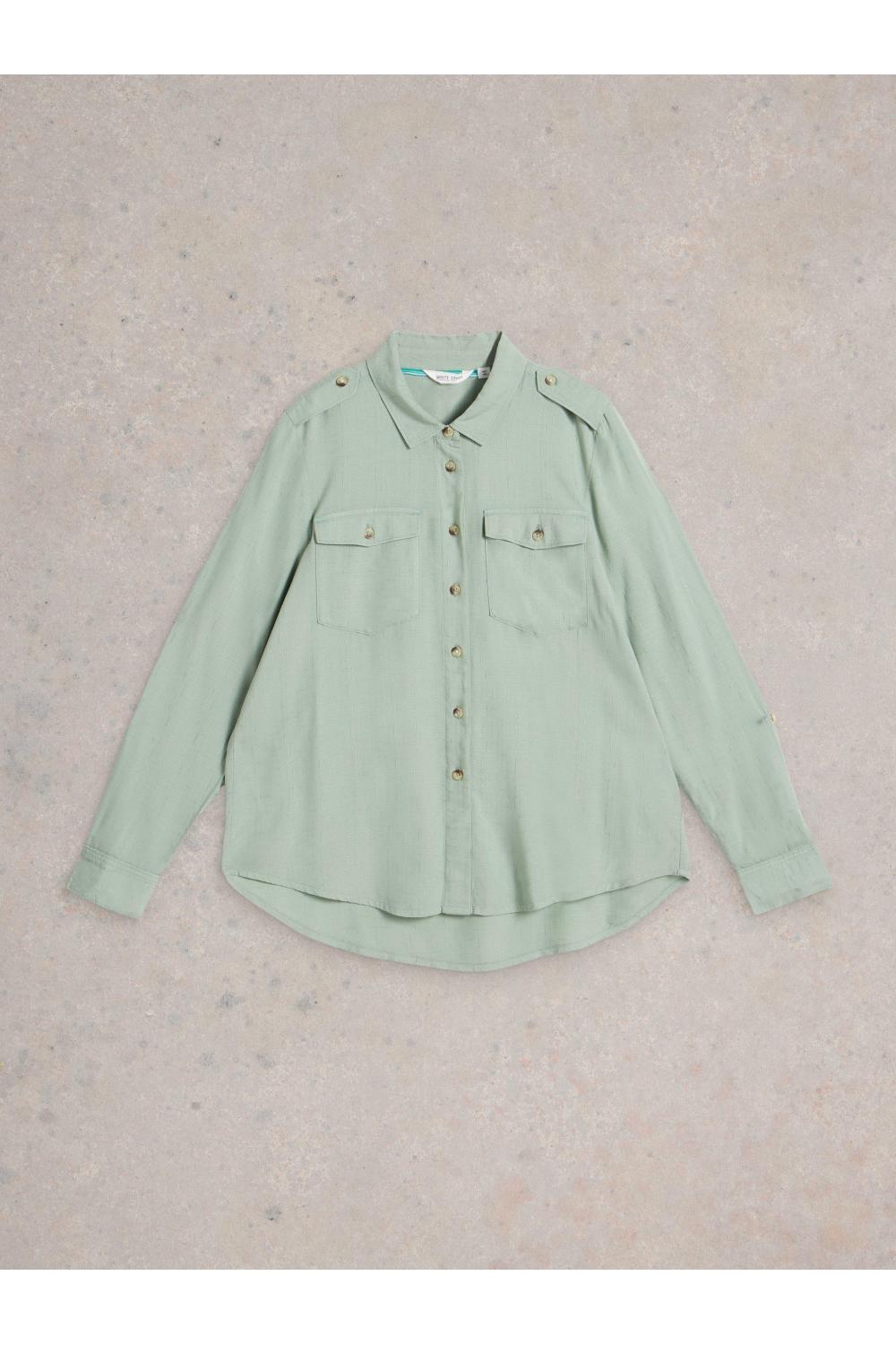 White Stuff Misha Utility Shirt in LGT GREEN Art. WS442795