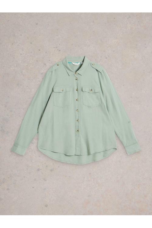 White Stuff Misha Utility Shirt in LGT GREEN Art. WS442795