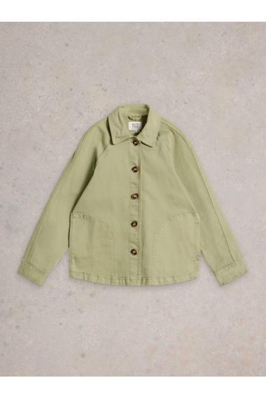 White Stuff Eden Denim Jacket in LGT GREEN Art. WS442801