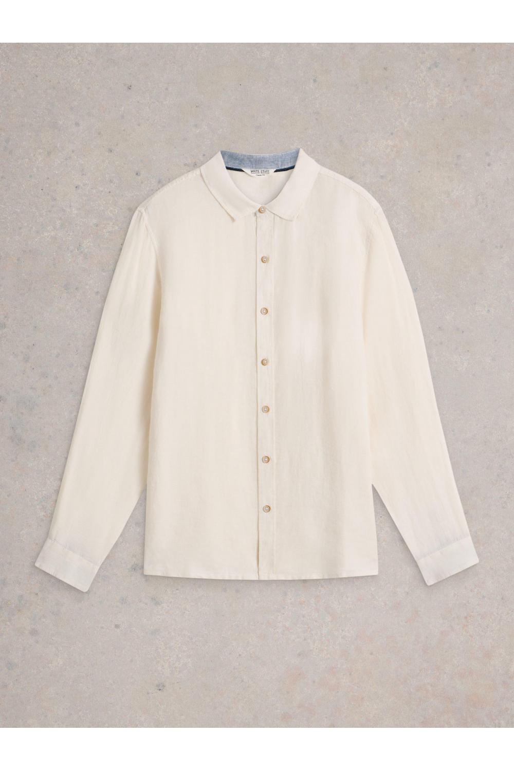 White Stuff Keswick LS Linen Shirt in BRIL WHITE Art. WS442809