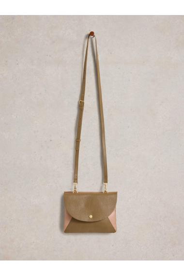 White Stuff Coco Double Pouch Crossbody in NAT MLT Art. WS442870