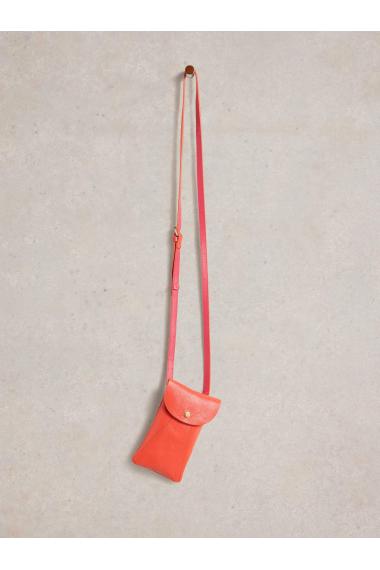 White Stuff Coco Leather Phone Bag in BRT RED Art. WS442871