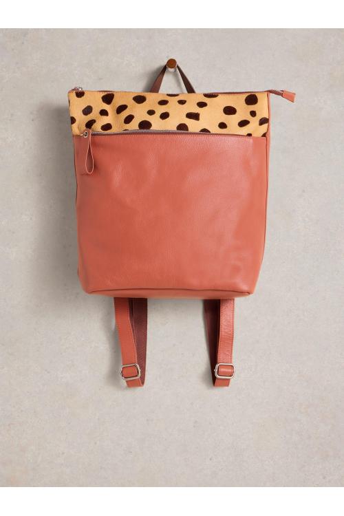 White Stuff Farrah Leather Backpack in PINK MLT Art. WS442873