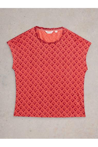 White Stuff ROWAN LINEN TEE in ORANGE PR Art. WS442986