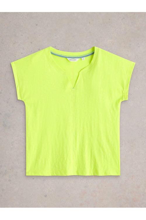 White Stuff NELLY NOTCH NECK TEE in BRT YELLOW Art. WS443000