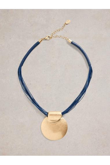 White Stuff Maple Disk Necklace in FR NAVY Art. WS443118