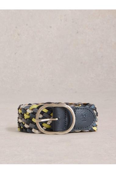 White Stuff Leather Weave Belt in BLUE MLT Art. WS443133