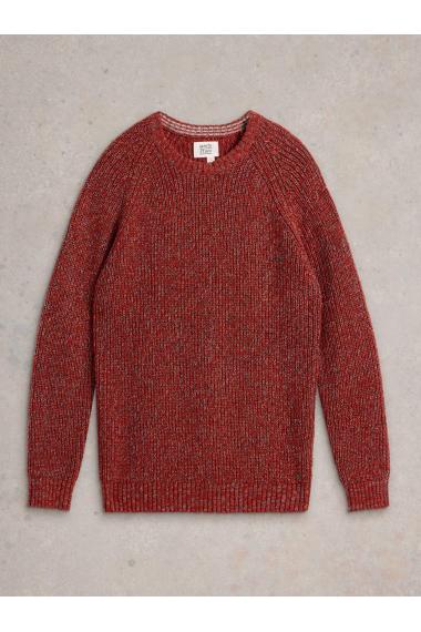 White Stuff Rye Twisted Crew Neck in RED MLT Art. WS443182