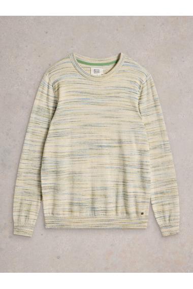 White Stuff Henderson Spacedye Jumper in NAT MLT Art. WS443185