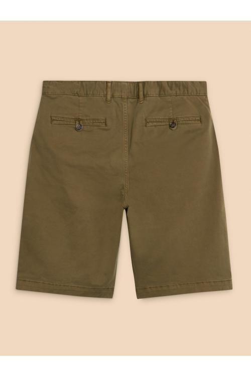 White Stuff Sutton Organic Chino Short in DK GREEN Art. WS438425