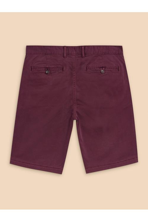 White Stuff Sutton Organic Chino Short in DK PLUM Art. WS438425