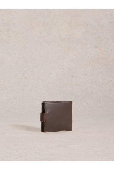 White Stuff Rufus Leather Wallet in DK BROWN Art. WS442858