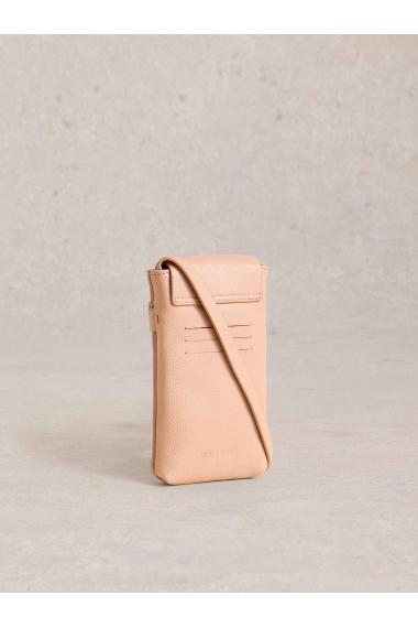 White Stuff Emmy Leather Phone Bag in DUS PINK Art. WS442877