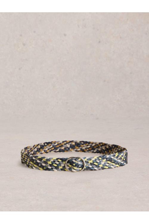 White Stuff Leather Weave Belt in BLUE MLT Art. WS443133