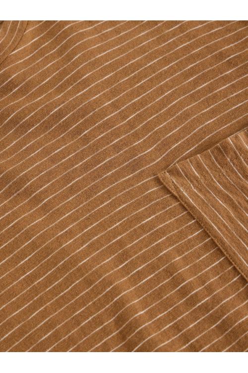 White Stuff Suffolk Stripe SS Tee in MID BROWN Art. WS442638