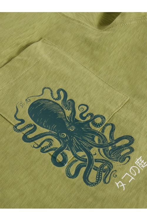 White Stuff Octopus Graphic Tee in GREEN PR Art. WS442652