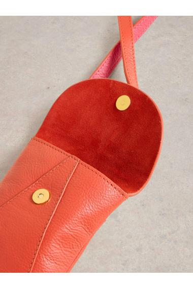 White Stuff Coco Leather Phone Bag in BRT RED Art. WS442871