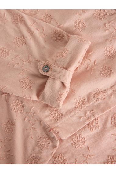 White Stuff ANNIE BRODERIE JERSEY SHIRT in DUS PINK Art. WS442979