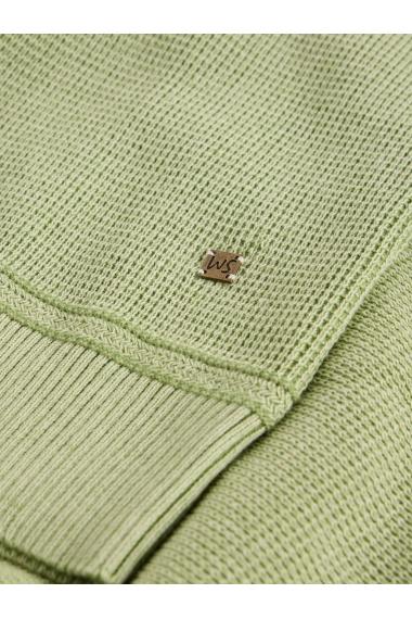 White Stuff Attadale Crew Neck Jumper in LGT GREEN Art. WS443180