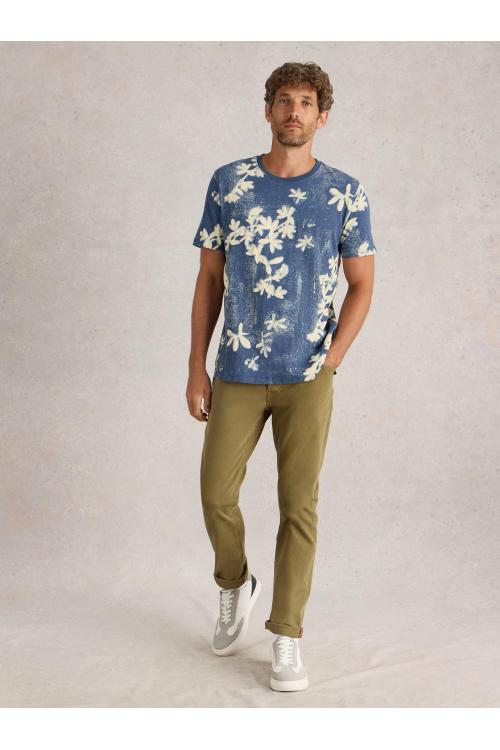 White Stuff Floral Printed SS Tee in NAVY PR Art. WS442645