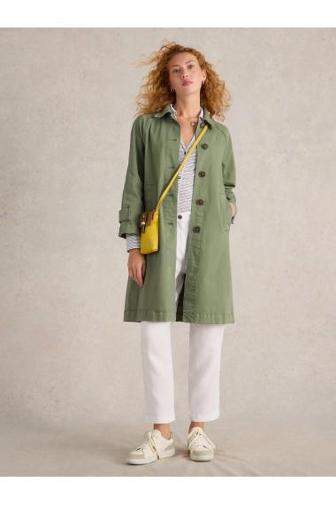 White Stuff Oakleigh Denim Coat in MID GREEN Art. WS442698