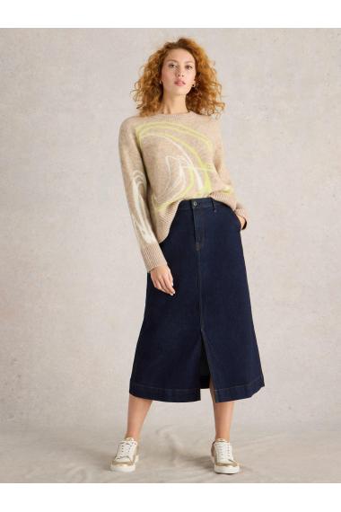 White Stuff Allie Denim Midi Skirt in DK DENIM Art. WS442706