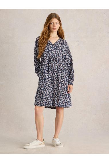 White Stuff Penelope Eco Vero Dress in NAVY PR Art. WS442720