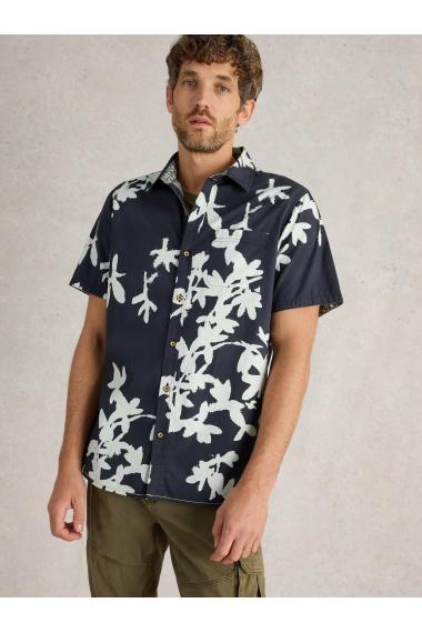 White Stuff Blossom SS Printed Shirt in NAVY PR Art. WS442776