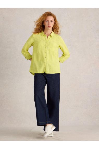 White Stuff Sophie Organic Cotton Shirt in YELLOW MLT Art. WS442783