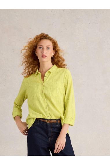 White Stuff Sophie Organic Cotton Shirt in YELLOW MLT Art. WS442783