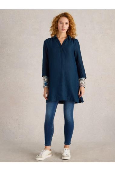 White Stuff Blake Linen Tunic in DARK NAVY Art. WS442798