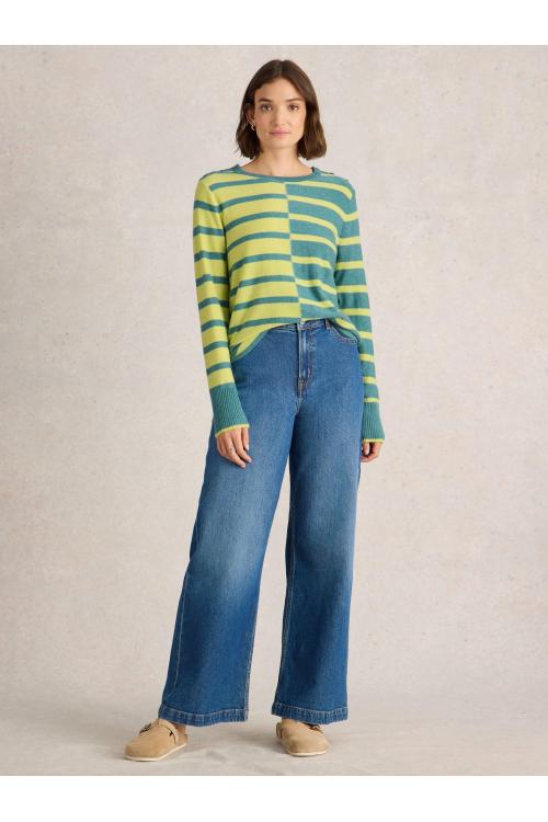 White Stuff EMMA JUMPER in BLUE MLT Art. WS443037