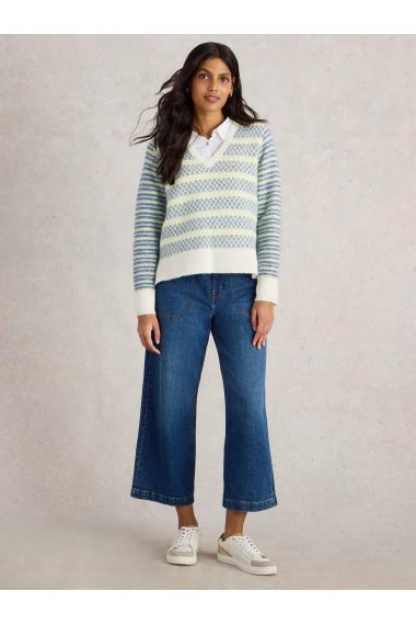 White Stuff SAMMY STRIPE JUMPER in BLUE MLT Art. WS443048