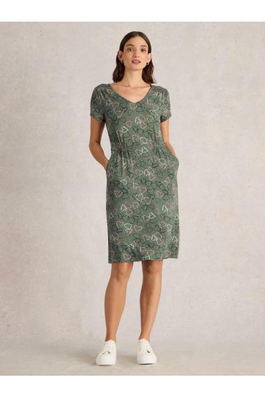 White Stuff Tallie Jersey Dress in GREEN PR Art. WS443077