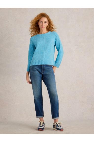 White Stuff FLUFFY BOXY JUMPER in BRT BLUE Art. WS443088