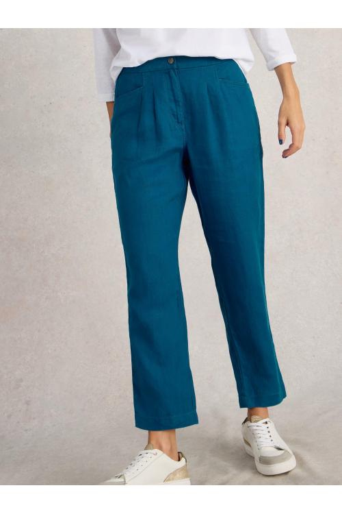 White Stuff Rowena Linen Trouser in BRT BLUE Art. WS442671