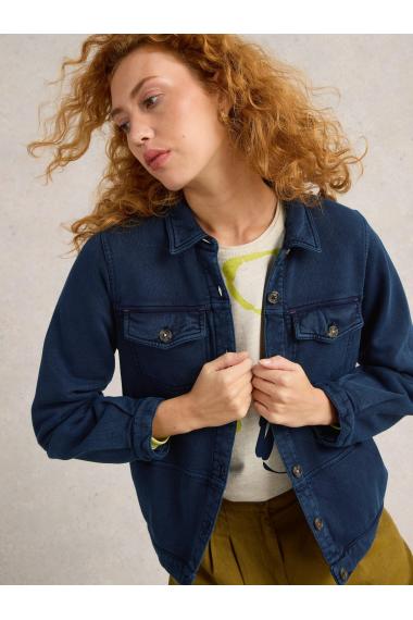 White Stuff Camille Jersey Jacket in MID DENIM Art. WS442691