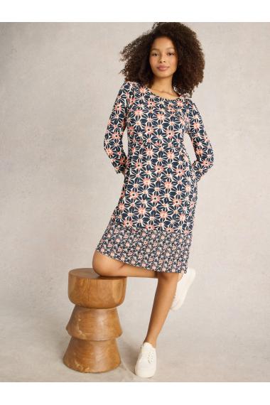 White Stuff Tallie Jersey Dress in NAVY PR Art. WS442712