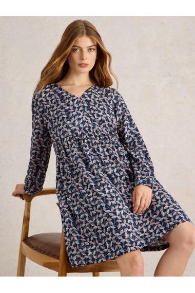 White Stuff Penelope Eco Vero Dress in NAVY PR Art. WS442720