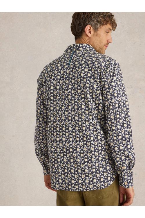 White Stuff Fuji Flower Printed Shirt in NAVY PR Art. WS442628