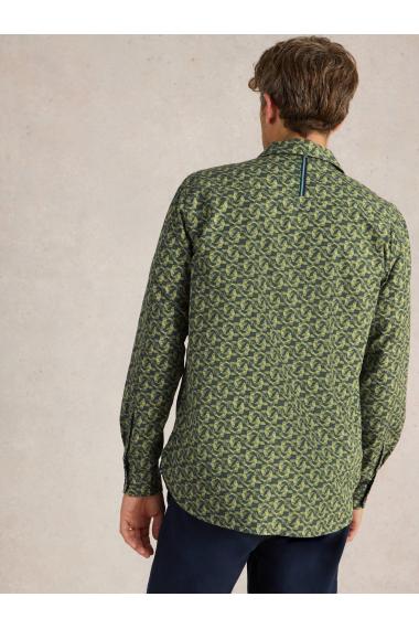 White Stuff Koi Fish Printed Shirt in GREEN PR Art. WS442629