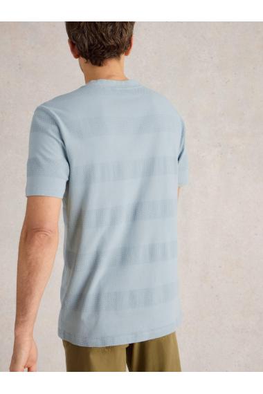 White Stuff Stirling Textured SS Tee in LGT BLUE Art. WS442637