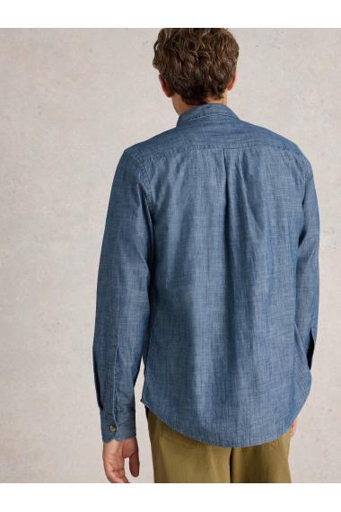 White Stuff Newark Chambray Overshirt in CHAMB BLUE Art. WS442648