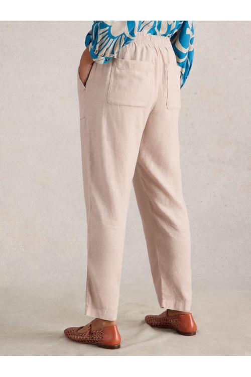 White Stuff Elle Linen Blend Trouser in LGT NAT Art. WS442670